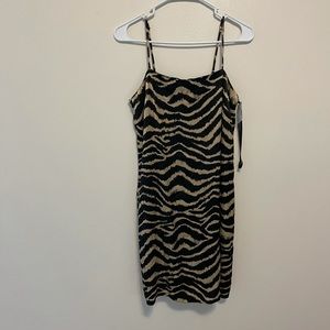 Gianni Bini ZEBRA SATIN DRESS